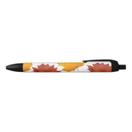 Herfst Herfst esdoorn bladeren Zwarte Inkt Pen