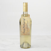 Herfst - Herfst Familie Monogram Bladeren Flessenhanger (Op fles)