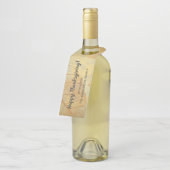 Herfst - Herfst Familie Monogram Bladeren Flessenhanger (Schuin)