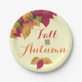 Herfst herfst feestdag papieren bordje (Voorkant)