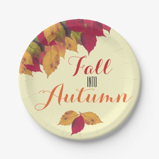Herfst herfst feestdag papieren bordje (Voorkant)