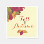 Herfst herfst feestdag servet (Voorkant)