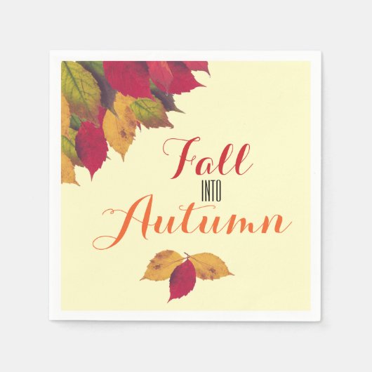 Herfst herfst feestdag servet (Voorkant)