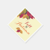 Herfst herfst feestdag servet (Hoek)