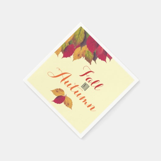 Herfst herfst feestdag servet (Hoek)