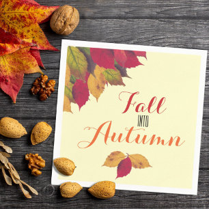 Herfst herfst feestdag servet