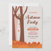 Herfst / Herfst Feestflyer sjabloon Kaart (Voorkant)
