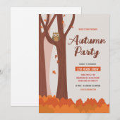 Herfst / Herfst Feestflyer sjabloon Kaart (Voorkant / Achterkant)
