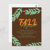 Herfst herfst Festival Greenery Flyer Briefkaart (Voorkant / Achterkant)