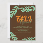 Herfst herfst Festival Greenery Flyer Kaart (Voorkant)