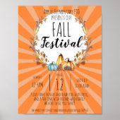herfst herfst festival PTO PTA-fondsenwerving Poster (Voorkant)