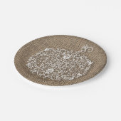 Herfst Herfst Filigree Pompoen & Burlap Party Papieren Bordje (Gekanteld)