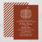 Herfst Herfst Filigree Pompoen Elegante Uitnodigin Kaart (Voorkant / Achterkant)