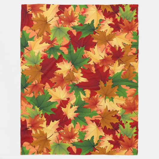 Herfst herfst fleece deken (Voorkant)