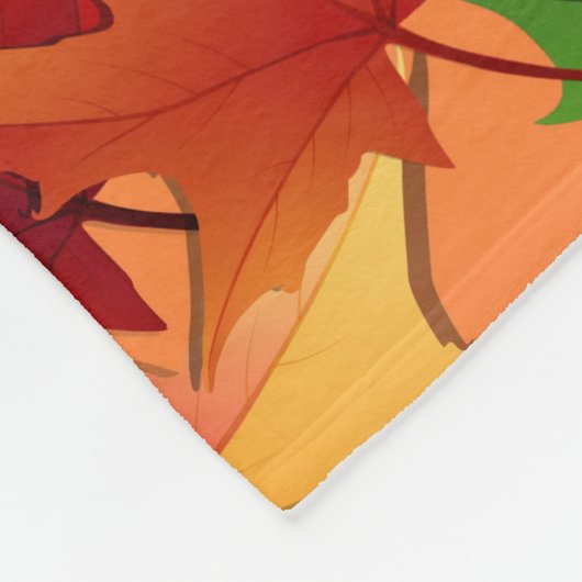 Herfst herfst fleece deken (Hoek)