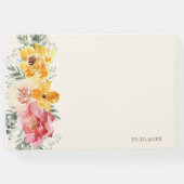 Herfst Herfst Floral Bruiloft Gastenboek (Achterkant)