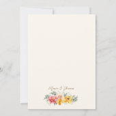 Herfst Herfst Floral Elegant Bruiloft Save The Dat Save The Date (Achterkant)