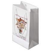 Herfst herfst Floral personalisalisaliseer Names W Klein Cadeauzakje (Voorkant Gekanteld)