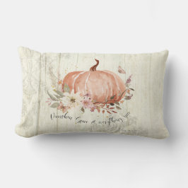 Herfst herfst Floral Pumpkin Spice Alles goed Kussen