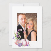 herfst - Herfst Floral Rustic Country Barn Wedding Kaart (Achterkant)