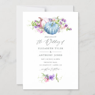 herfst - Herfst Floral Wedding Magnetische Uitnodiging