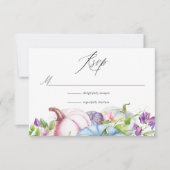 herfst - Herfst Floral Wedding RSVP Kaartje (Voorkant)