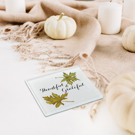 Herfst Herfst Foliage Friendsgiving Thanksgiving Glazen Onderzetter