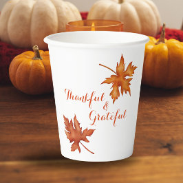 Herfst Herfst Foliage Friendsgiving Thanksgiving Papieren Bekers
