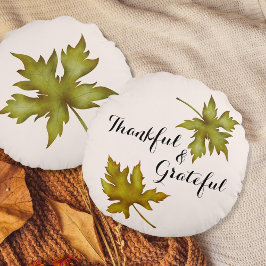 Herfst Herfst Foliage Friendsgiving Thanksgiving Rond Kussen