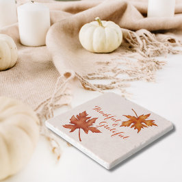 Herfst Herfst Foliage Friendsgiving Thanksgiving Stenen Onderzetter