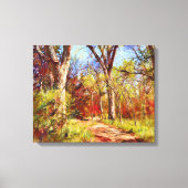 Herfst herfst Forest Canvas Art Print (Voorkant)