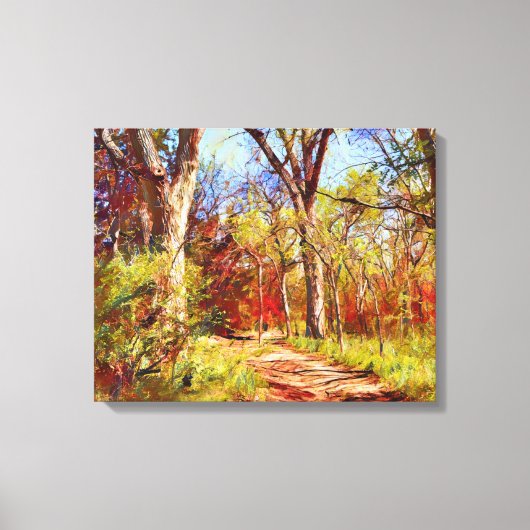 Herfst herfst Forest Canvas Art Print (Voorkant)
