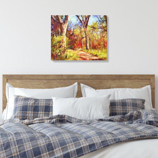 Herfst herfst Forest Canvas Art Print (Insitu (Slaapkamer))