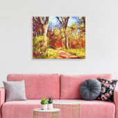Herfst herfst Forest Canvas Art Print (Insitu (Woonkamer))