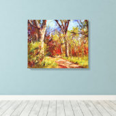 Herfst herfst Forest Canvas Art Print (Insitu (Houten vloer))