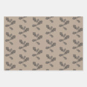 Herfst Herfst gebladerte bladeren bruin geruite pa Inpakpapier Vel (Voorkant 2)