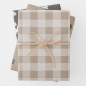 Herfst Herfst gebladerte bladeren bruin geruite pa Inpakpapier Vel (In situ)