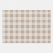 Herfst Herfst gebladerte bladeren bruin geruite pa Inpakpapier Vel (Voorkant)