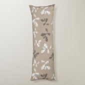 Herfst Herfst gebladerte bladeren bruin geruite pa Lichaamskussen (Achterkant (Verticaal))