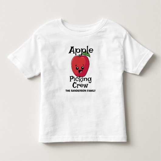 Herfst herfst gelijkend familie Apple Pick Crew Kinder Shirts (Voorkant)