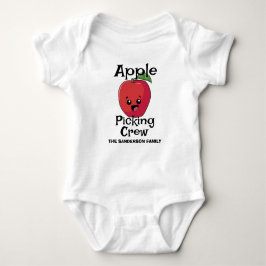 Herfst herfst gelijkend familie Apple Pick Crew Romper