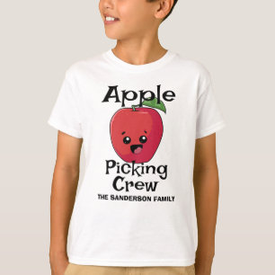 Herfst herfst gelijkend familie Apple Pick Crew T-shirt