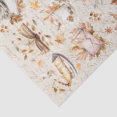 Herfst Herfst Gezellige Bibliotheek Decoupage Tissuepapier (Detail)