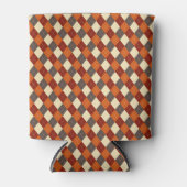 Herfst/Herfst Gingham patroon Blikjeskoeler (Voorkant)