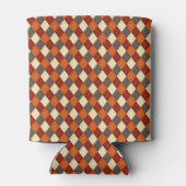 Herfst/Herfst Gingham patroon Blikjeskoeler (Achterkant)