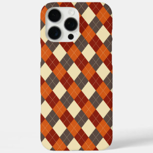 Herfst/Herfst Gingham patroon iPhone 16 Pro Max Hoesje