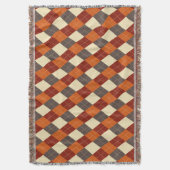 Herfst/Herfst Gingham patroon Deken (Voorkant Verticaal)