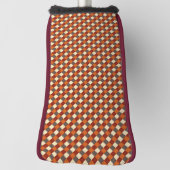 Herfst/Herfst Gingham patroon Golfheadcover (Draai 90)