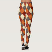 Herfst/Herfst Gingham patroon Leggings (Achterkant)