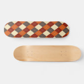 Herfst/Herfst Gingham patroon Persoonlijk Skateboard (Horizontaal)